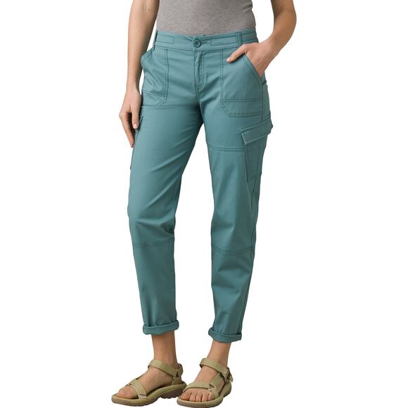 Prana Elle Cargo Pant Shoreline Organic Cotton Stretch Women’s 0 RG - Picture 1 of 8